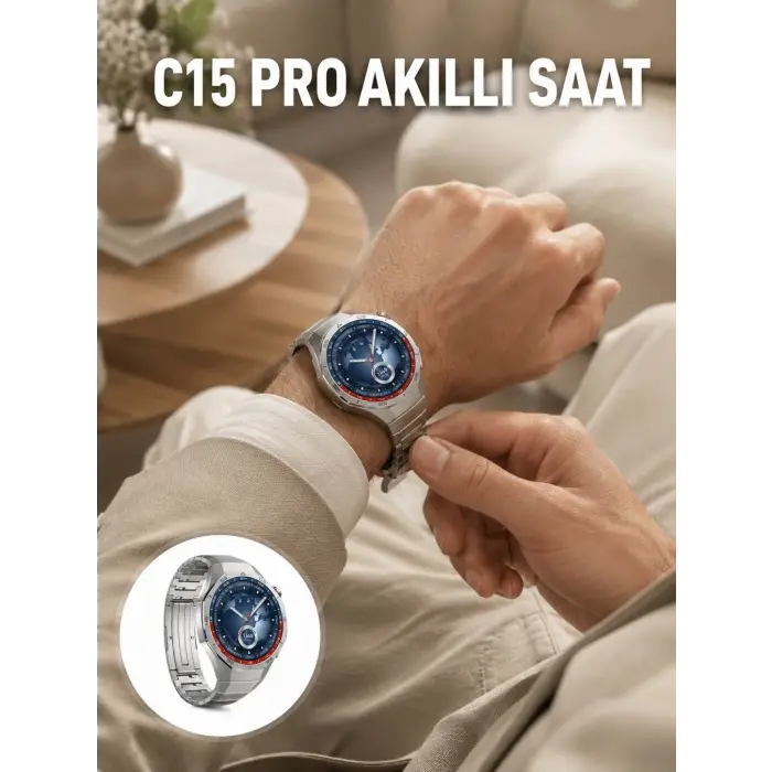 Dayanıklı Kordonlu Şarjlı Akıllı Saat