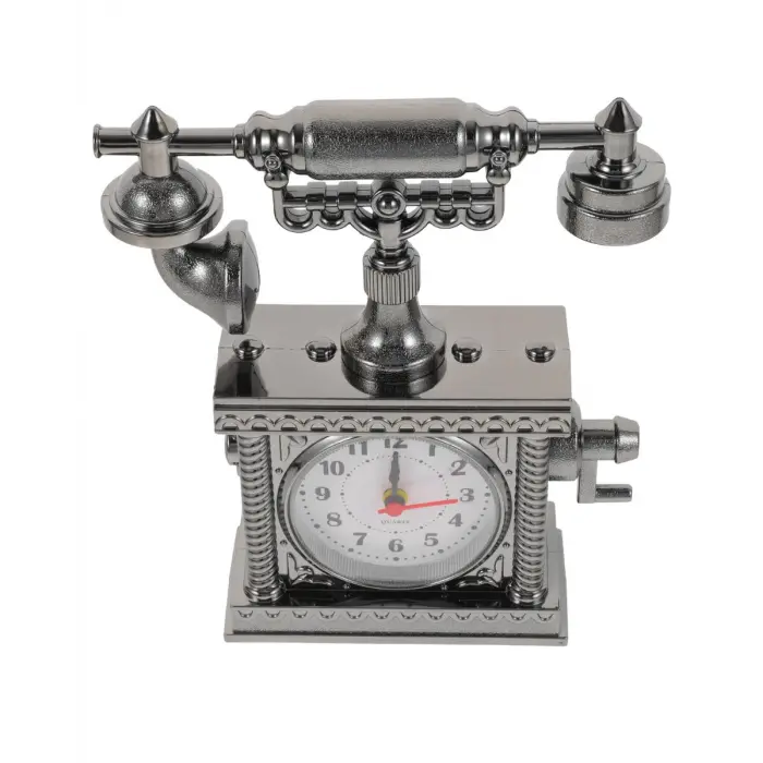 Dekoratif Retro Telefon Masa Saati Çalar Saat Özellikli