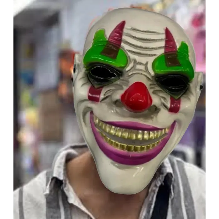 Delirten Gülüş Psikopat Palyaço Temalı Joker Maskesi Bx40