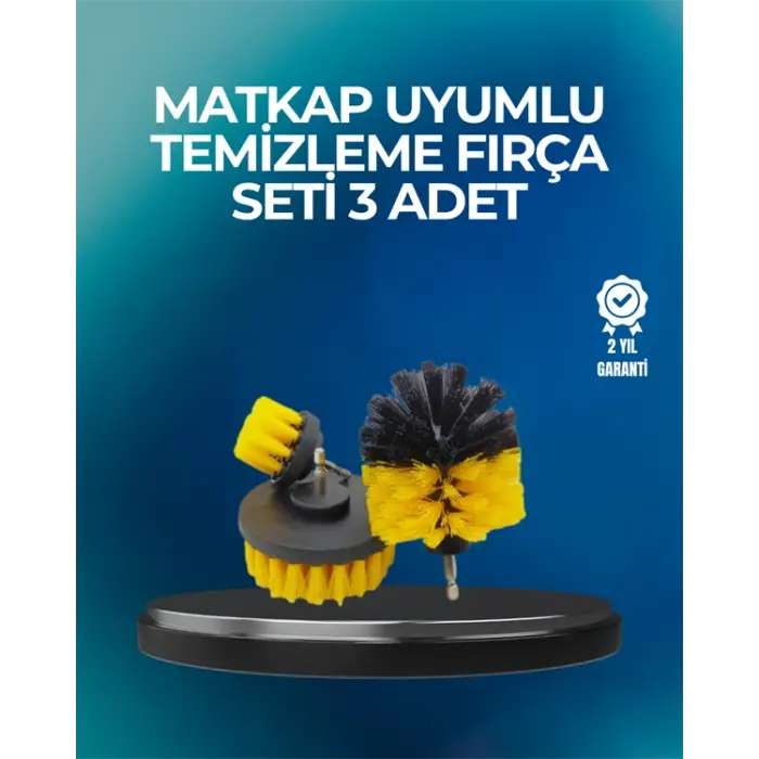 Derinlemesine Temizlik İçin Dayanıklı Kıllı Matkap Fırçası Başlığı