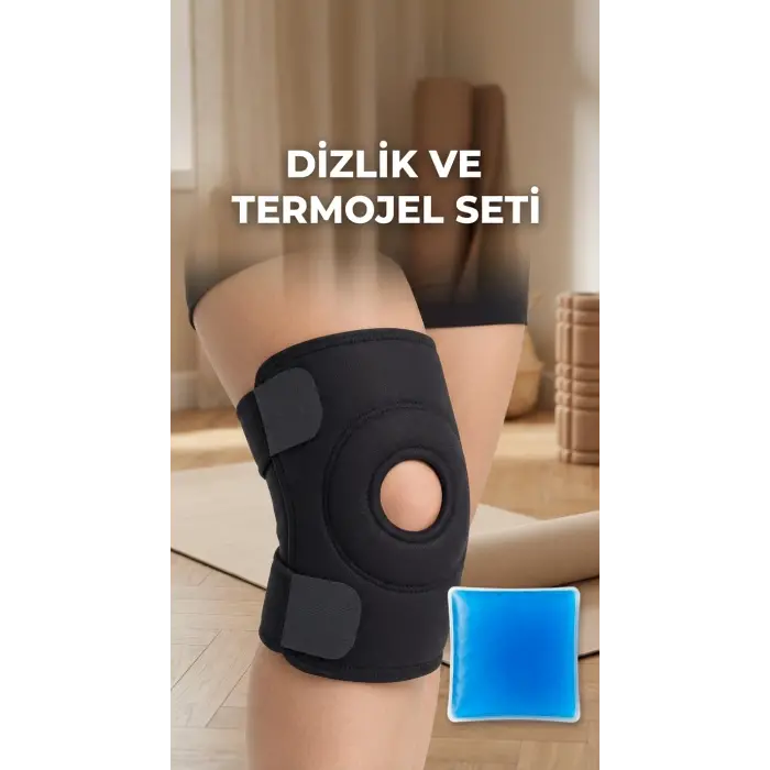 Destekli Diz Korsesi Çapraz Bağ Menisküs Ağrısı İçin Termojelli Dizlik