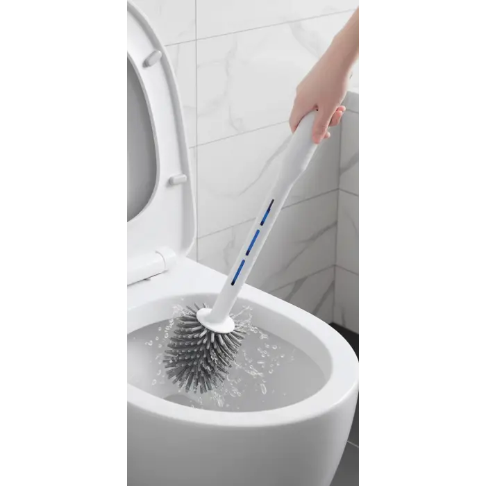 Deterjan Hazneli Ergonomik Silikon Tuvalet Fırçası