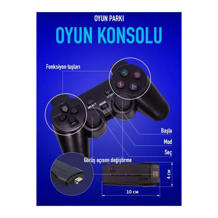 Diğer Oyun Konsolları - Renk: Siyah, Bluetooth, Özellik: Kumandalı | Teknik Özellikleri ve Kullanım