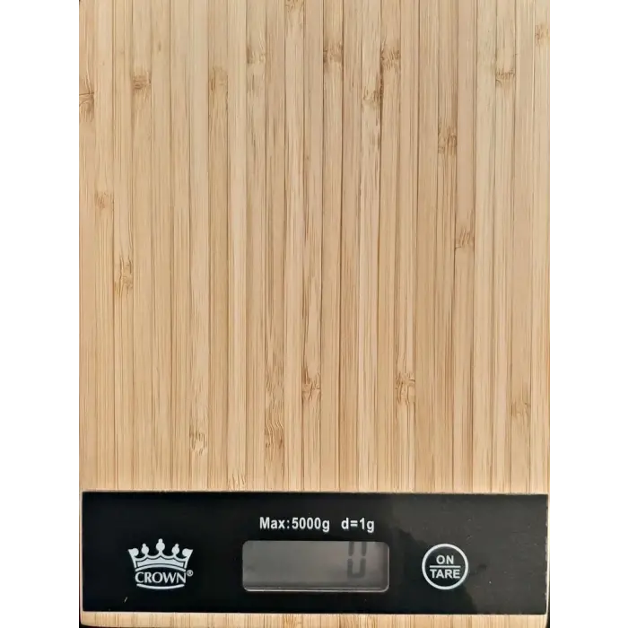 Dijital Lcd Mutfak Tartısı Terazisi 5kg Bambu Desenli