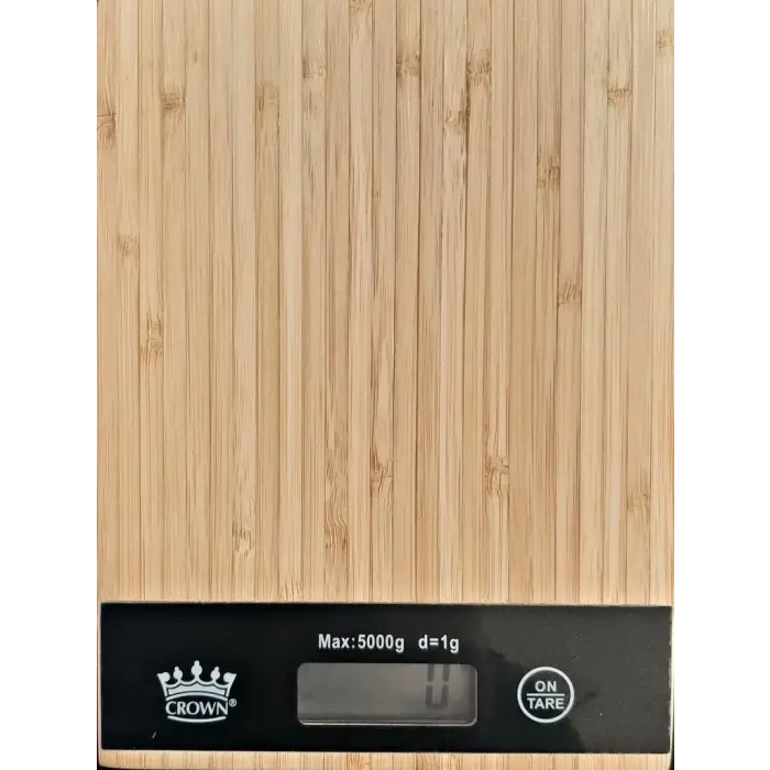 Dijital Lcd Mutfak Tartısı Terazisi 5kg Bambu Desenli