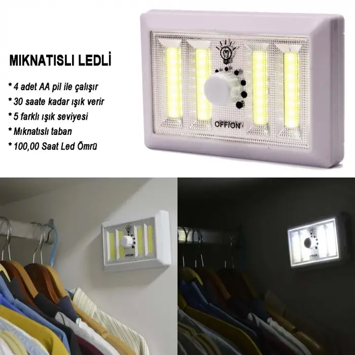 Dimmerli Işık Seviyesi Ayarlanabilir Ledli Lamba  Wt-383