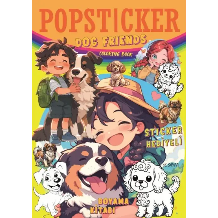 Dog Friends Boyama Kitabı Pop