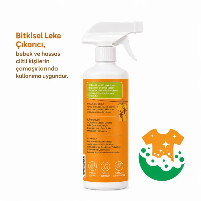 Doğal Bitkisel Leke Çıkarıcı Arındırıcı 500 ml
