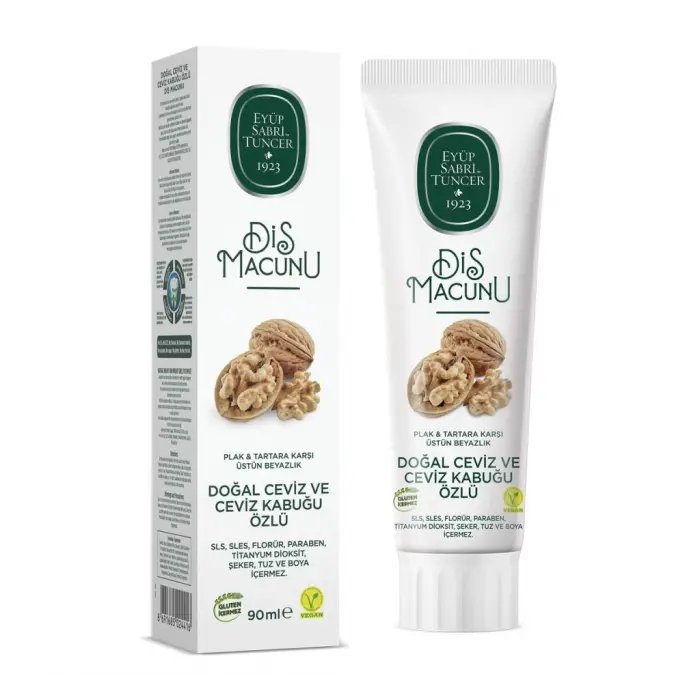 Doğal Diş Macunu 90 Gr Ceviz & Ceviz Kabuğu Özlü