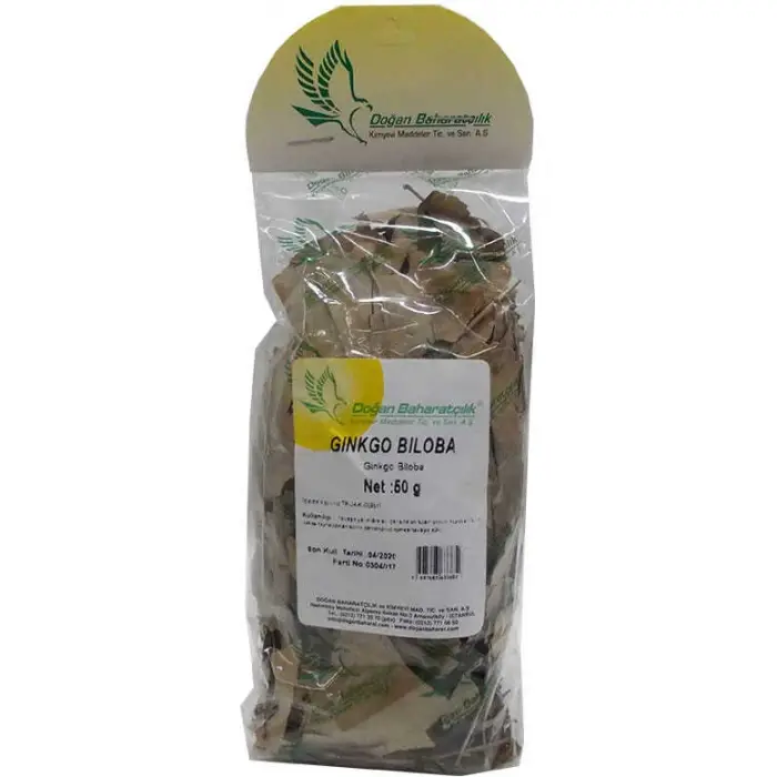Doğal Ginkgo Biloba Yaprağı 50 Gr Paket