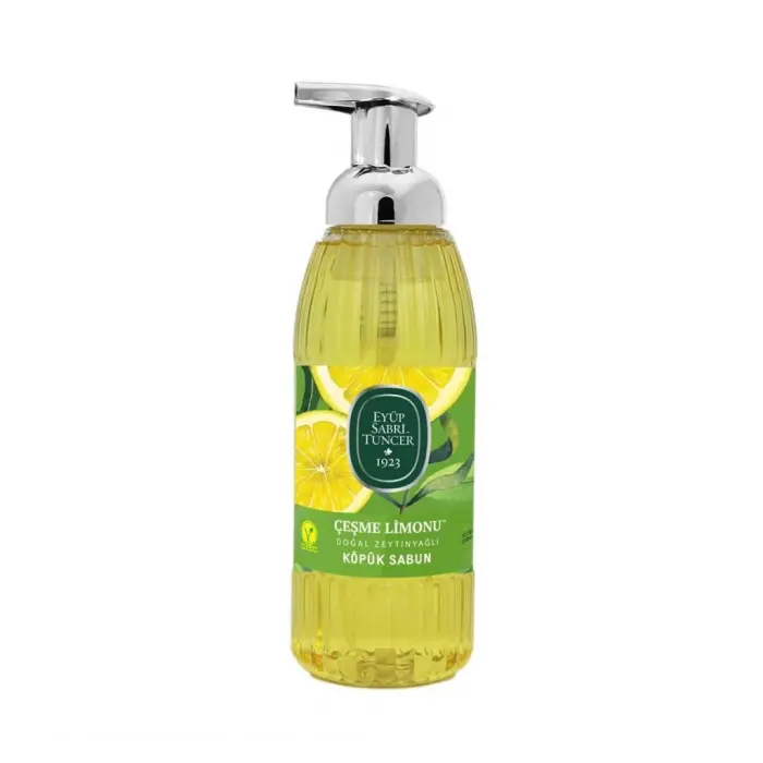 Doğal Zeytinyağlı Köpük Sabun 500 ml Çeşme Limonu