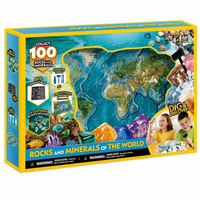 Dünyanın Kayaları ve Mineralleri Araştırma Seti 3D Puzzle