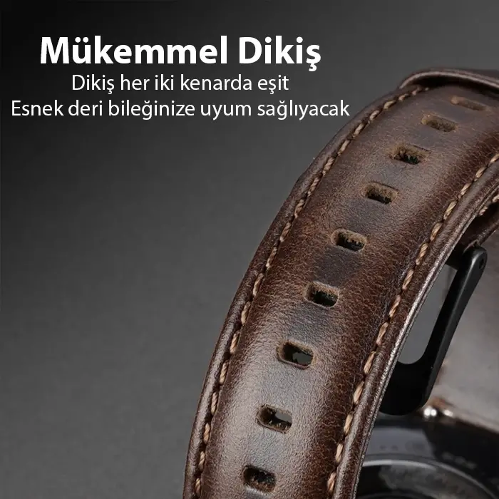 Dux Ducis Apple Watch 38/40/41MM için Business Deri Kayış Kordon-(5775)