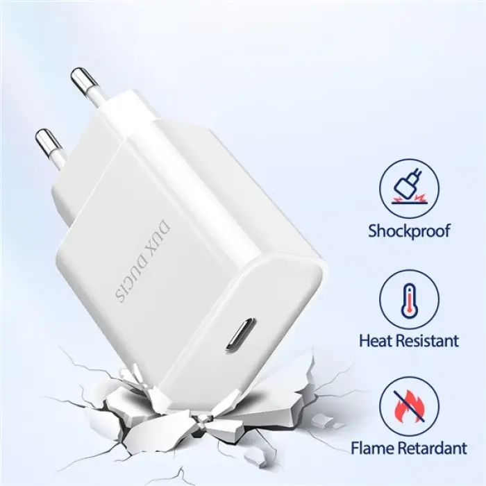 DUX DUCIS C50 PD 20W Hızlı Şarj Aleti 20W USB-C Güç Adaptörü-(5775)