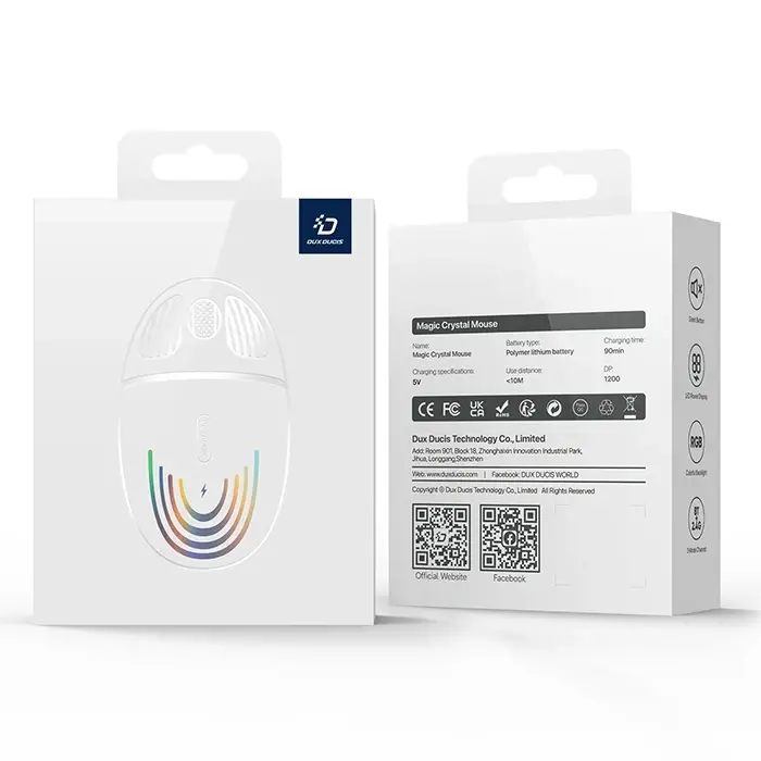 Dux Ducis CM Series Kablosuz Bluetooth 2.4GHz Şeffaf Mouse-(5775)