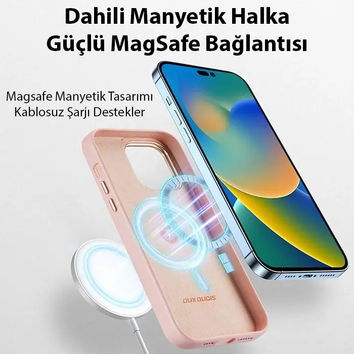 Dux Ducis Grit Series iPhone 14 Pro 6.1inç Premium MagSafe Uyumlu Kılıf-(5775)