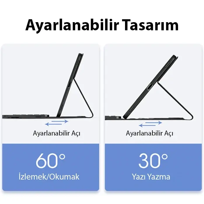 Dux Ducis iPad Pro 12.9 (2020/2021/2022) TK Series Kablosuz Bluetooth Klavye Touchpad Kılıf-(5775)