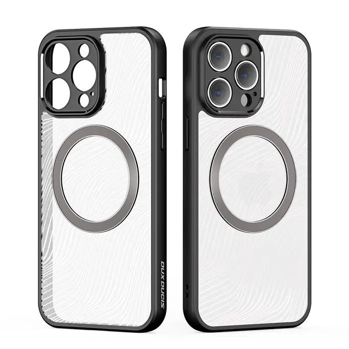 Dux Ducis iPhone 12 Pro Aimo Series Mag Safe Premium Buzlu Sert PC-TPU Kılıf-(5775)