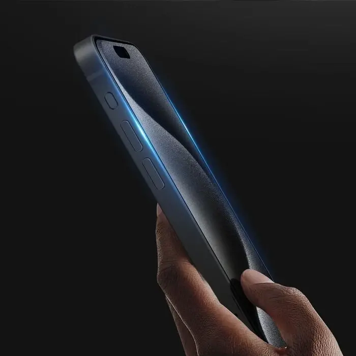 Dux Ducis iPhone 15 Pro Max Full Kaplama Tempered Cam Ekran Koruyucu-(5775)