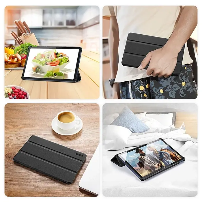 Dux Ducis Lenova Tab M10 10.6 Domo Series Premium Deri Kılıf-(5775)