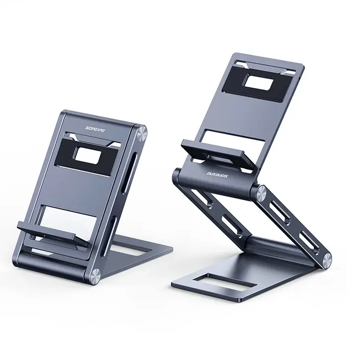 Dux Ducis Z-Shape Alüminyum Alaşımlı Katlanır Telefon Standı-(5775)
