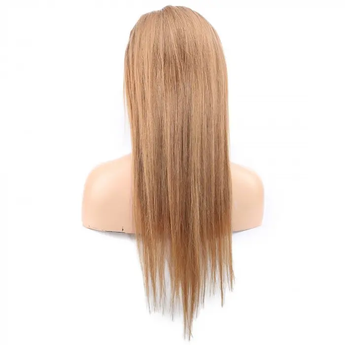 Düz Front Lace Gerçek Tül Peruk / Kumral / 60/65cm