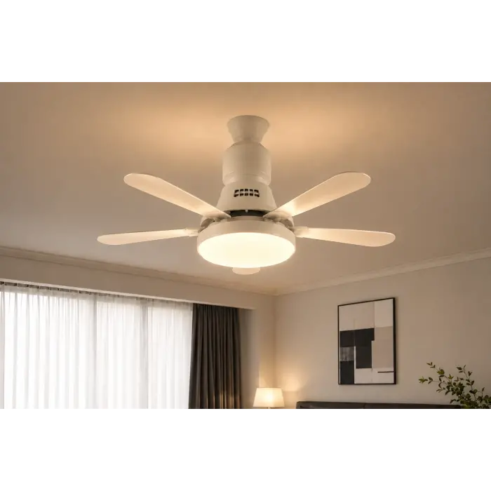 Eco Lounge 1 adet TRION TRN 1300 Nefes 50W Ledli Tavan Vantilatörü Kumandalı 3 Renk E27 Duy