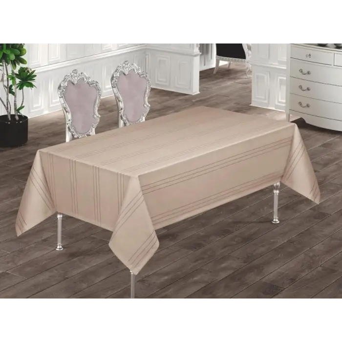 Eco Lounge Dertsiz Masa Örtüsü 160x220 Bej