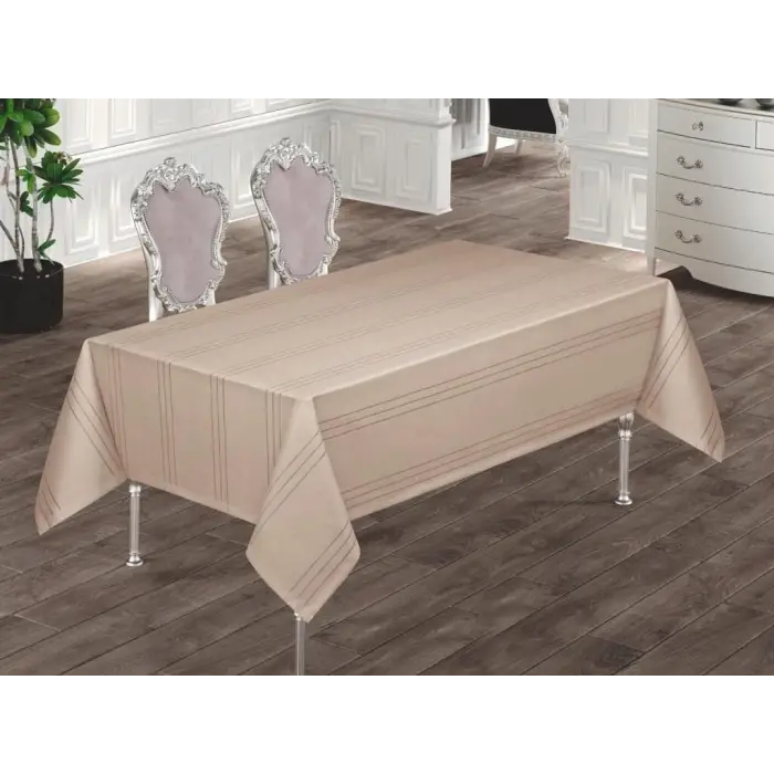 Eco Lounge Dertsiz Masa Örtüsü 160x220 Bej