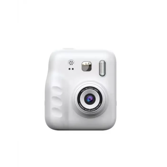Eğlenceli Baskılı Çocuk Fotoğraf Makinesi Video Çekim 4 Rulo Kağıt 5 Kalem Set