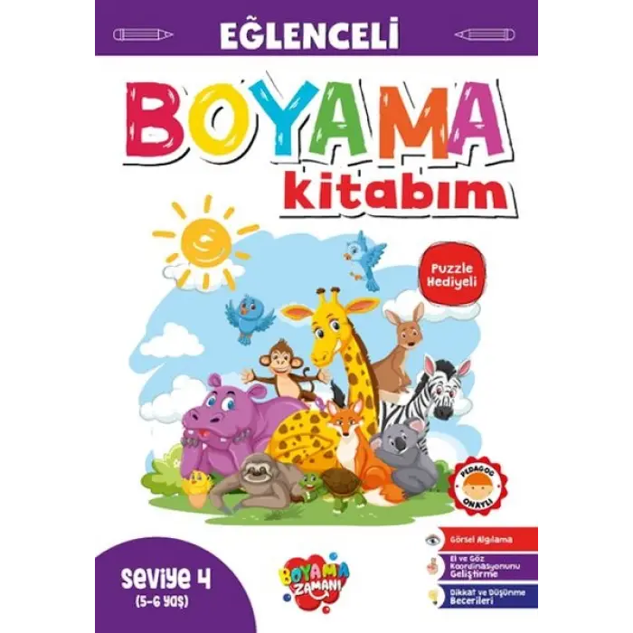 Eğlenceli Boyama – Seviye 4 (5-6 Yaş)
