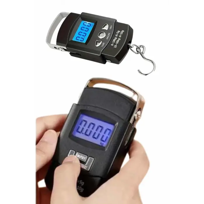 El Kantarı Dijital El Terazisi 50 Kg Kapasiteli LCD Ekranlı