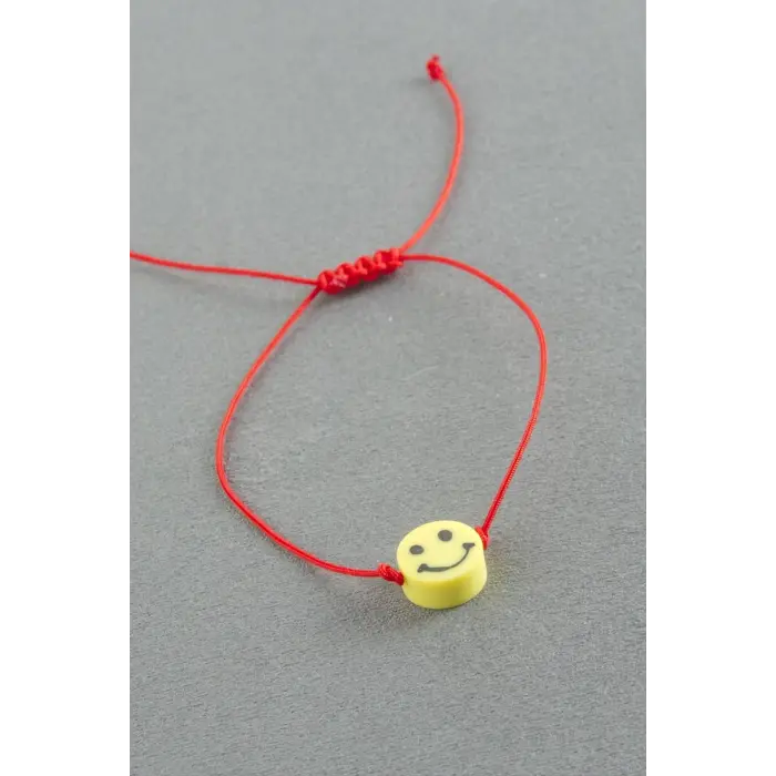 Emoji Makrome İp Bileklik