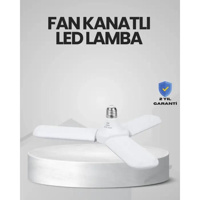 Enerji Tasarruflu LED Ampül 60 Watt 4 Kollu Beyaz Işık
