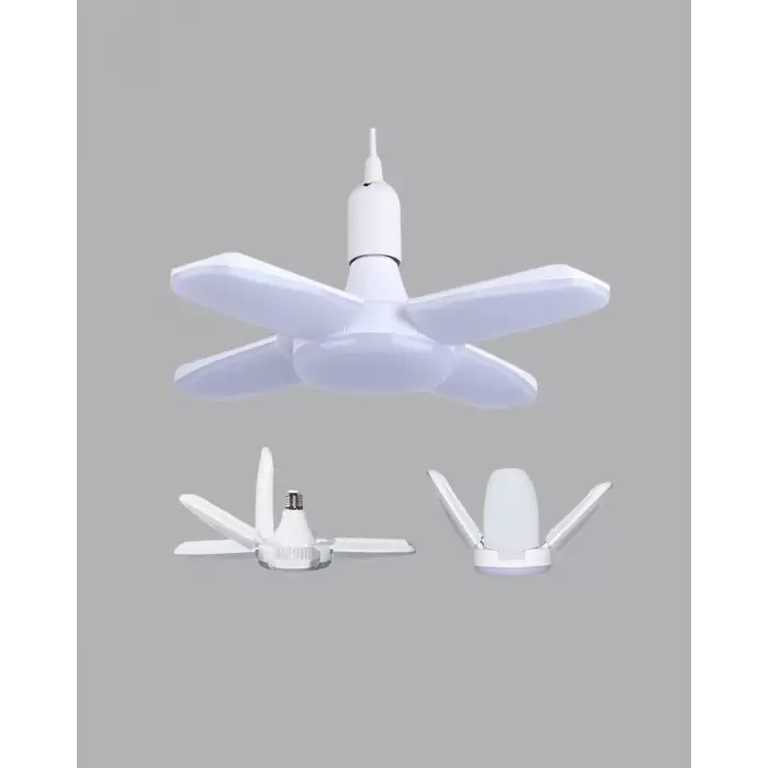 Enerji Tasarruflu LED Ampül 60 Watt 4 Kollu Beyaz Işık Yeni Nesil