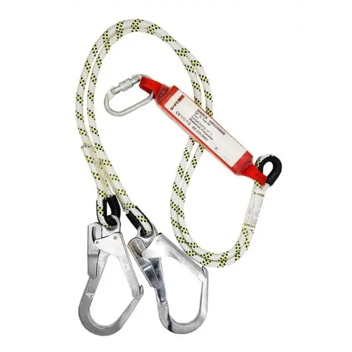 Ennalbur Çift Bacaklı Şok Emicili Lanyard Büyük Kancalı