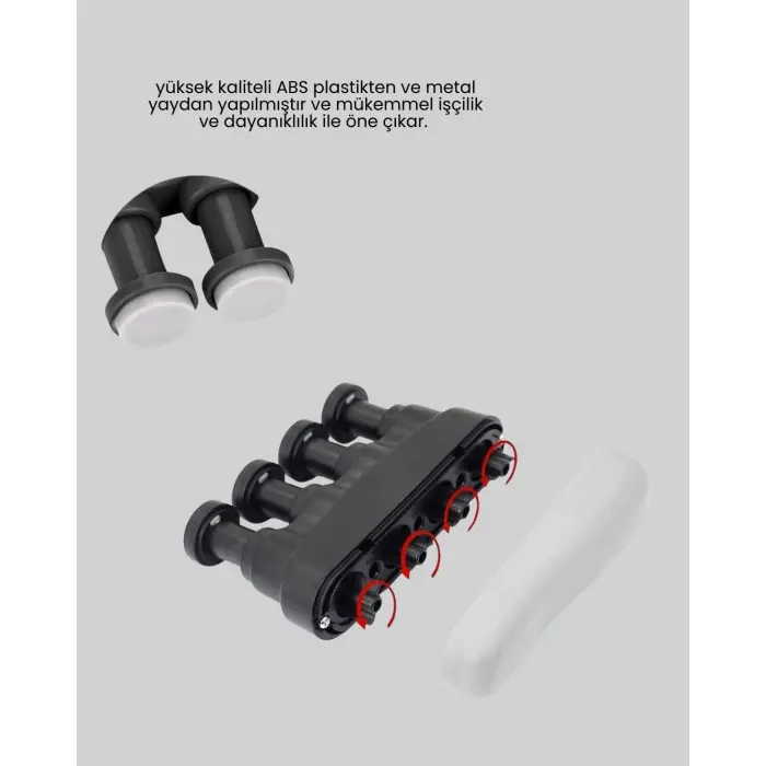 Ergonomik Parmak Egzersiz Aleti El ve Bilek Güçlendirici