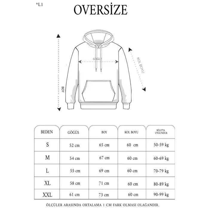 Erkek 3 İplik Pamuklu Kapüşonlu Cepli Oversize Hoodie Sweatshirt - Füme