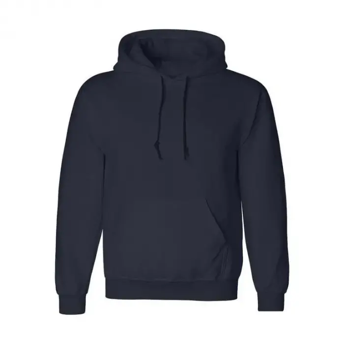 Erkek 3 İplik Pamuklu Kapüşonlu Cepli Oversize Hoodie Sweatshirt - Lacivert