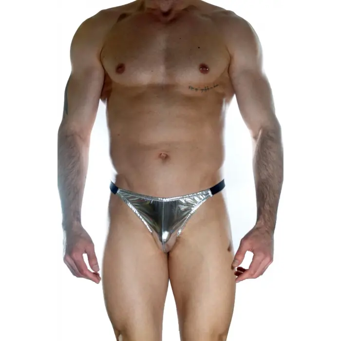 Erkek Arkası Büzgülü Gümüş Brazillian Slip