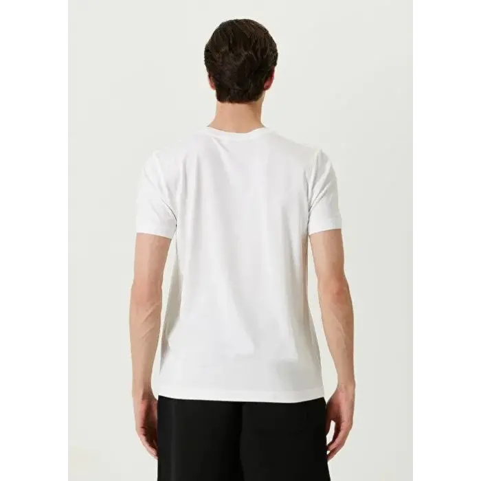 ERKEK  Tişört Basic Bisiklet Yaka Regular Kısa kol T-Shirt - Beyaz