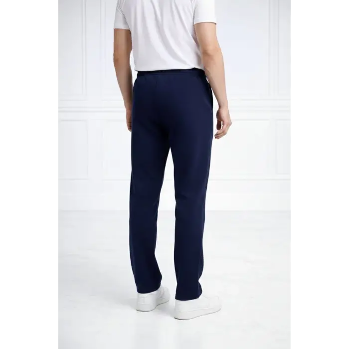 Erkek Düz Paça Beli Lastikli  Eşofman Altı Pantolon  - Lacivert