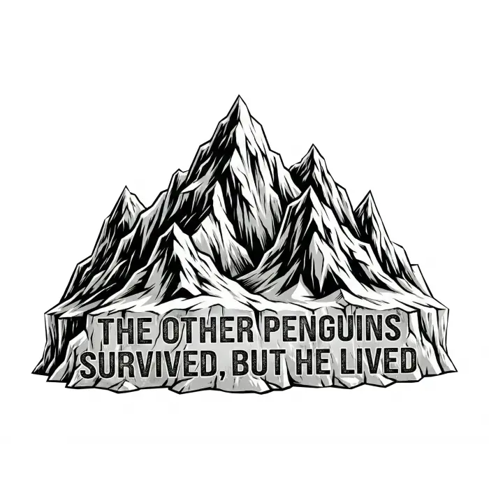 Erkek Nihilist Penguen Baskılı 3 İplik Pamuklu Kapüşonlu Sweatshirt Hoodie Beyaz