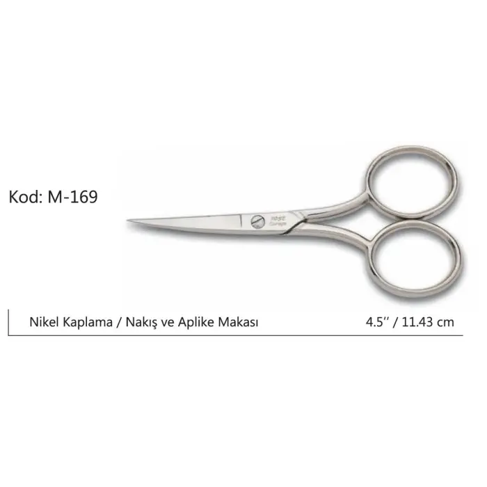 Europe Az Kalın Nakış Makası Süper Kalite No:4,5 11,43 Cm