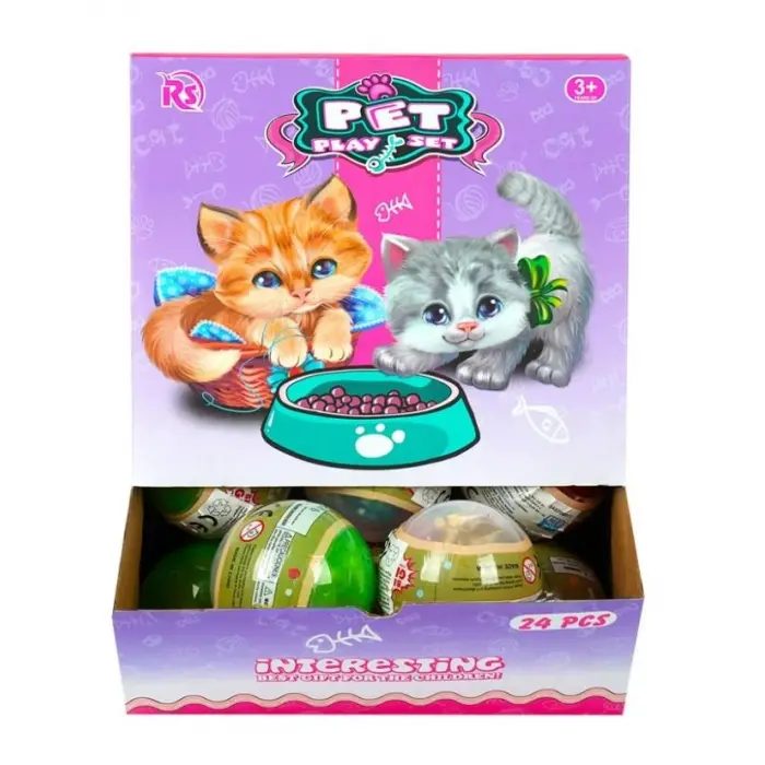 EVCİL HAYVAN TOP İÇİNDE YAVRU KEDİ