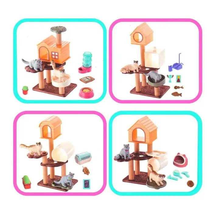 EVCİL HAYVAN YAVRU KEDİ OYUN SETİ-MGA