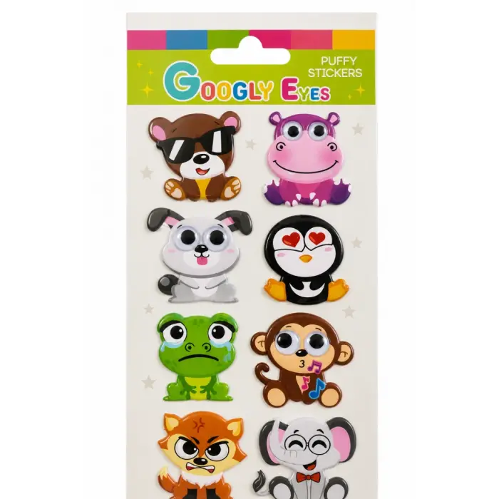 Eyes Stickers Karışık Hayvanlar