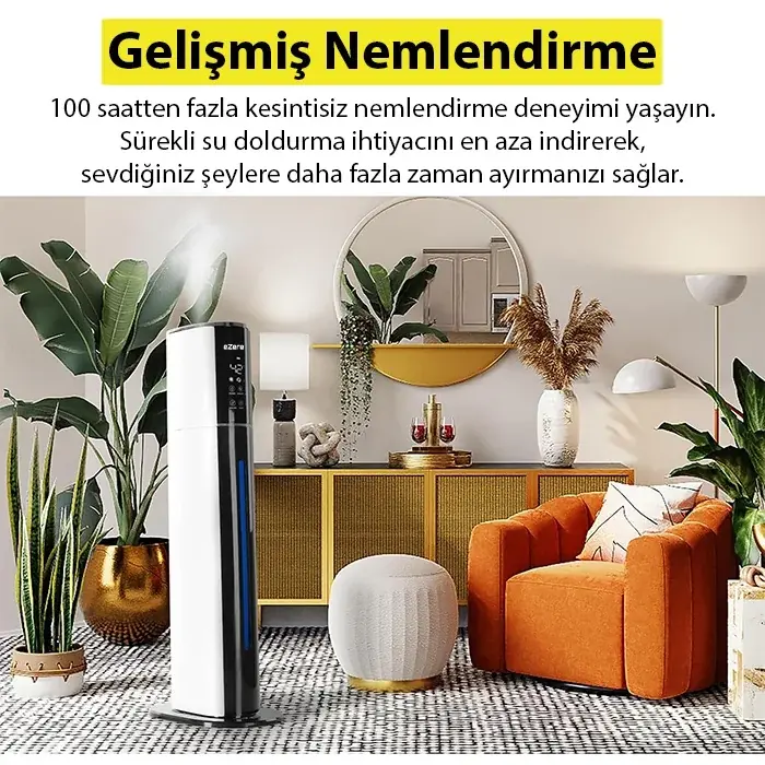 EZERE AquaPure MNS-A09 Ultrasonik Hava Nemlendirici-(5775)