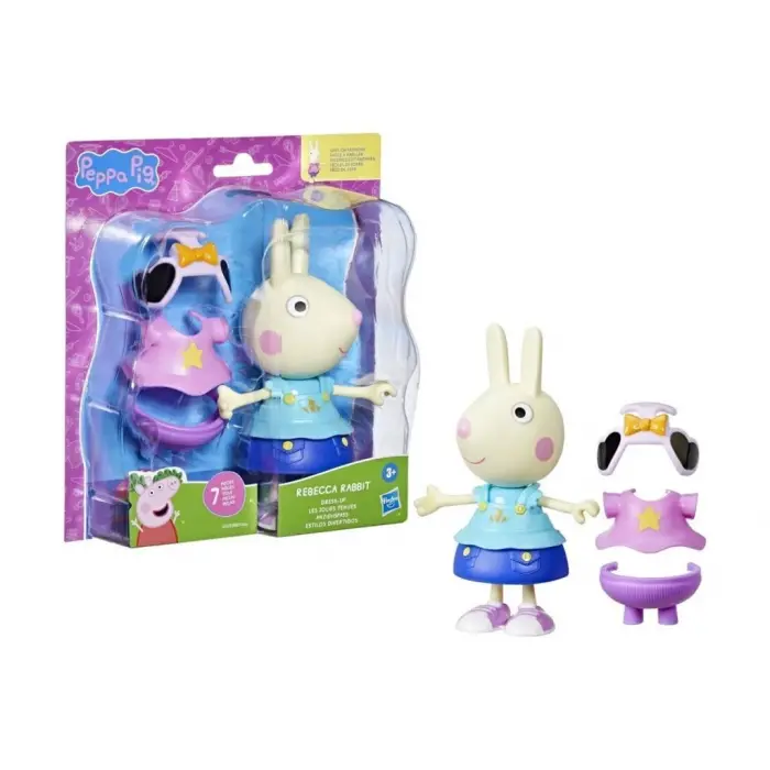 F8859 Peppa Pig ve Ailesi Kıyafetli Figür Seti +3 yaş