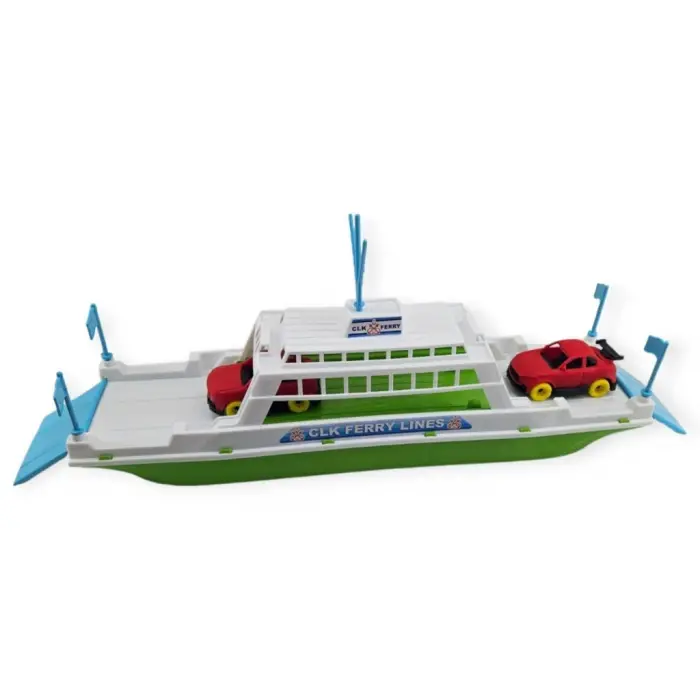 Feribot Araç Taşııyan Gemi 45 cm - Yeşil - 1 ADET
